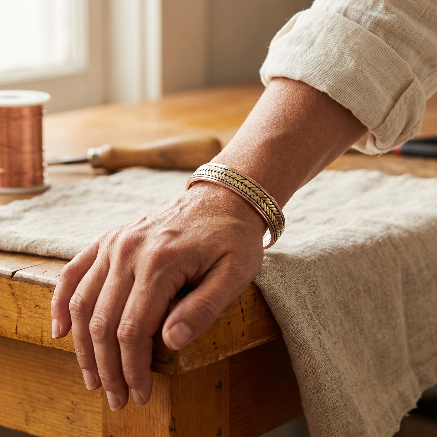Bracelet en cuivre de la collection Marguax