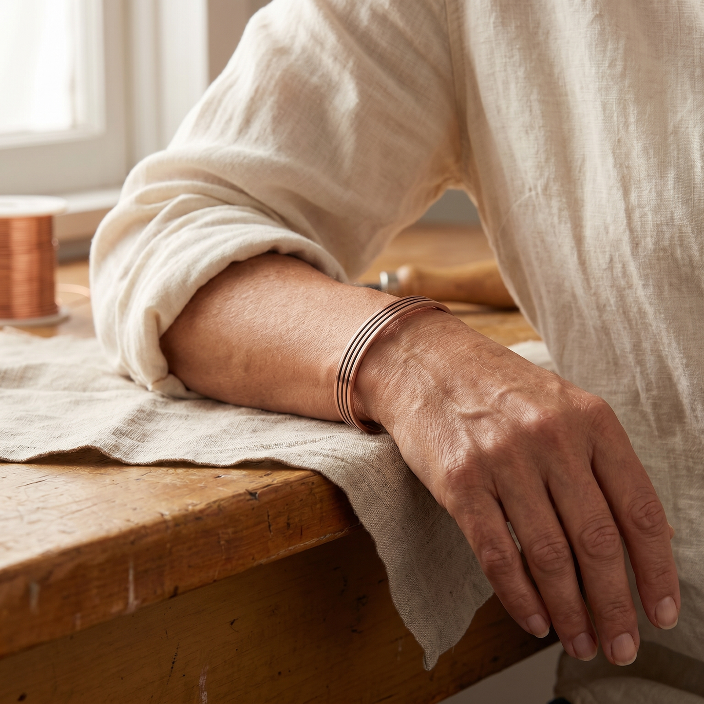 Bracelet en cuivre Sage par Marguax