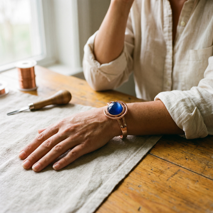 Bracelet en cuivre de la sphère Marguax