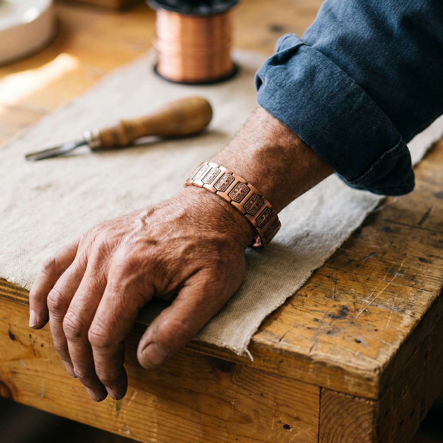 Bracelet en cuivre pour homme par Marguax's Gale