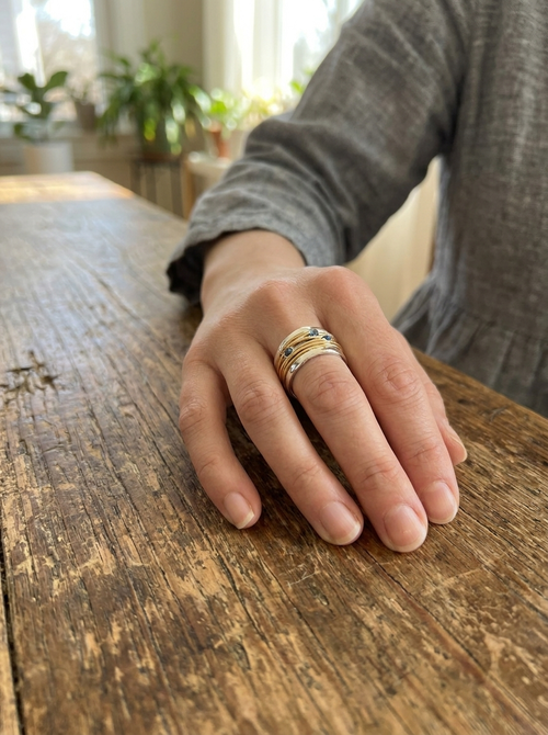 Bague Vintage en Fil Plaqué Or