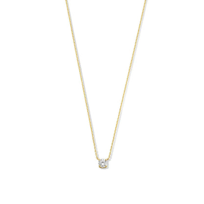 Collier avec Pierre de Moisanite Cléa | Or