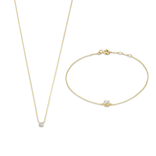 Set avec Pierre de Moisanite Cléa | Or