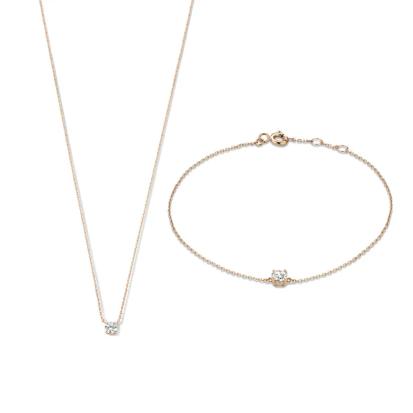 Set avec Pierre de Moisanite Cléa | Or