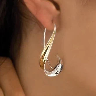 Boucles d'oreilles pendantes vintage en or