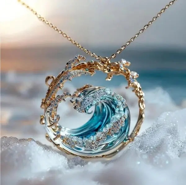 Collier avec pendentif  La promesse de l'océan