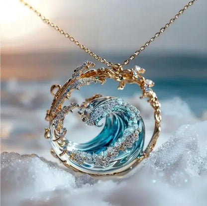 Collier avec pendentif  La promesse de l'océan