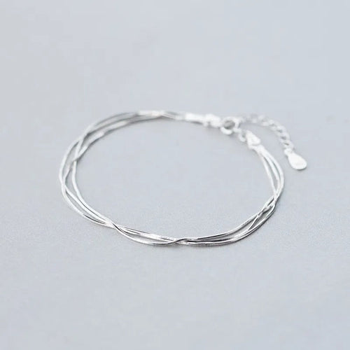 Bracelet fin et élégant en argent 925