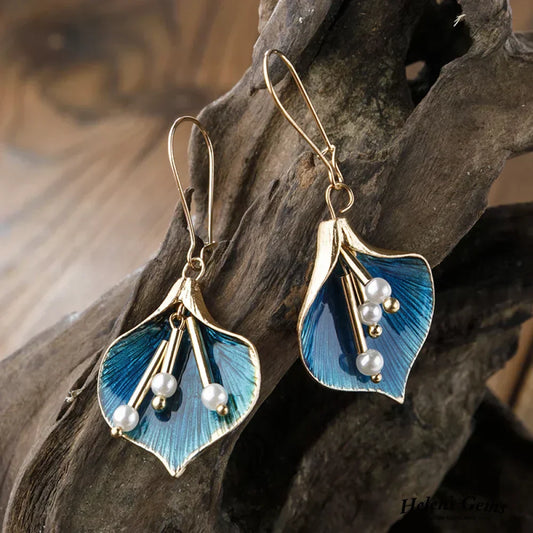 Mira™ | Boucles lotus bleues